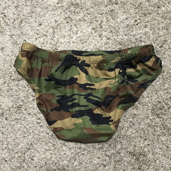 Camo Swim Briefs - Picture 2 of 6